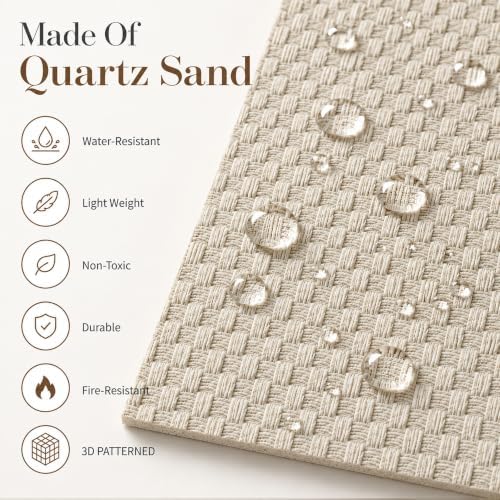 VooBang 8-Pack 3D Wall Panels, Quartz Sand Mixed Material, Bendable & Cut-Free - Image 4