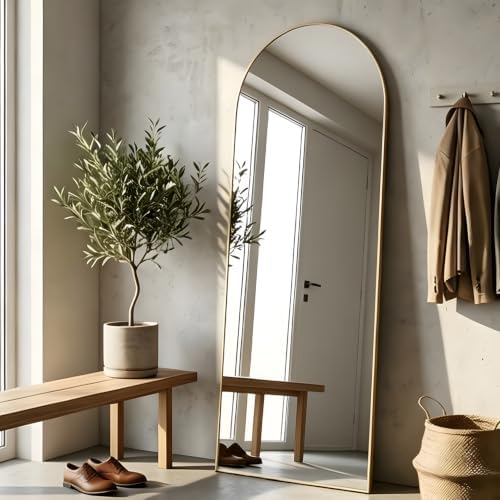 Full Length Floor Mirror, Modern Full Body Wall Mirror by ELEMANGO