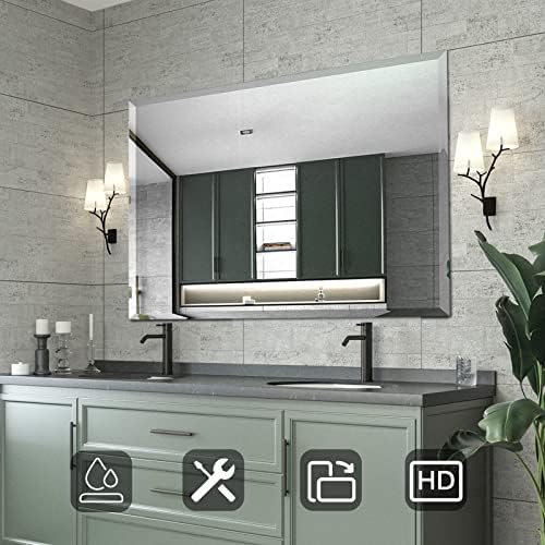 Mirrorons Beveled Mirror, Bathroom Mirrors - Image 2