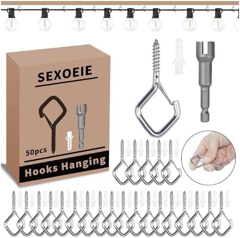 65 PCS 304 Stainless Steel Eye Screw Hooks by Unknown