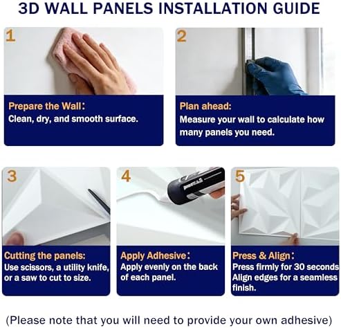 3D Wall Panels White PVC Wall Panels - Image 5
