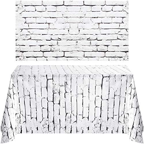 Chuangdi 2Pcs 4.5 x 9ft Brick Stone Backdrop Wallpaper Tablecloth by Chuangdi