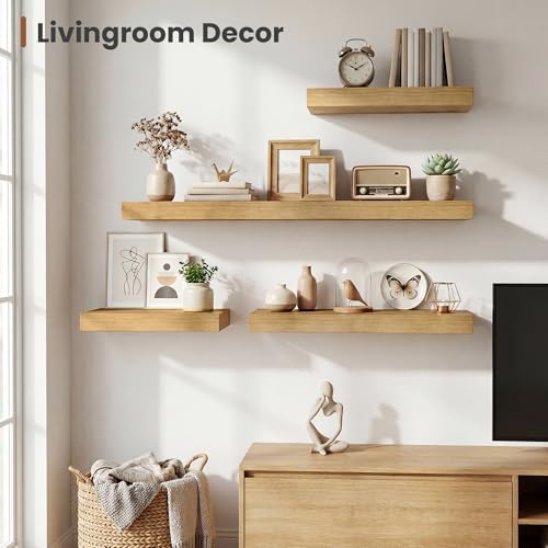 Vivelove Deep Floating Shelves for Wall 16x12” Set of 2 - Image 5