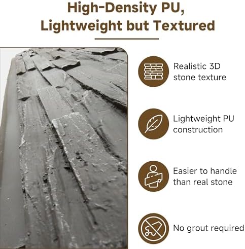 Faux Stone Wall Panels, 3D Artificial Rock Siding - Image 4