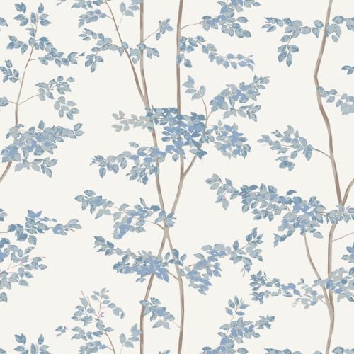 Ismoon Blue and White Forest Peel Stick Wallpaper by Ismoon