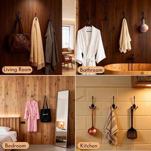 25 Pack Coat Hooks Heavy Duty, Strong Load-Bearing Capacity, Wall Hooks - Image 6