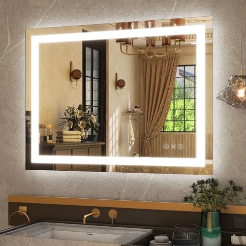 GLSLAND LED Bathroom Mirror by GLSLAND