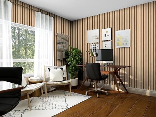myforHD Wallpaper Peel and Stick Wood Grating Stripe Self-Adhesive Wallpaper - Image 6