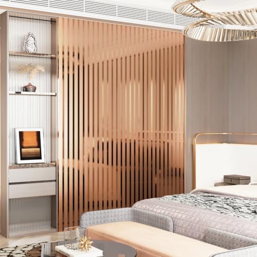 Rose Gold Metallic Wall Paneling Peel and Stick Foam Wall Panels - Image 5