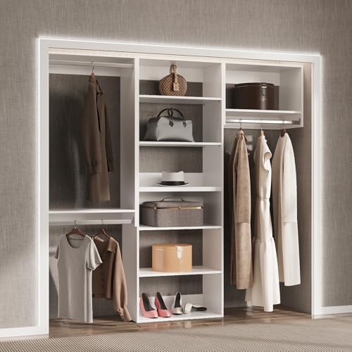 Modular Closet System, Wood Closet Tower Storage - Image 3