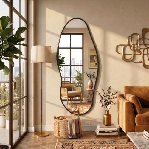 Irregular Full Length Mirror-Black Mirrors - Image 2