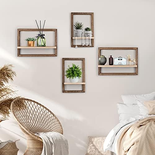 idee-home Floating Shelves for Wall Set of 4 Decorative Hanging Shelf - Image 2