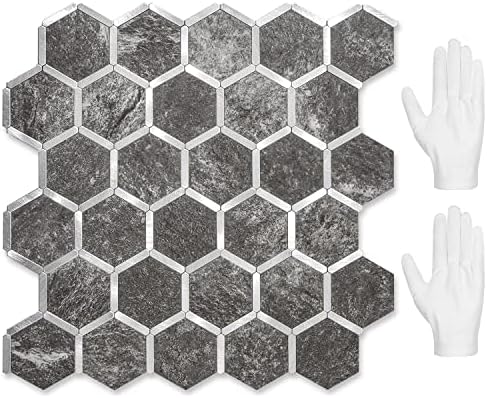 STICKGOO Hexagon Peel and Stick Backsplash Tile, Stick on Backsplash by STICKGOO