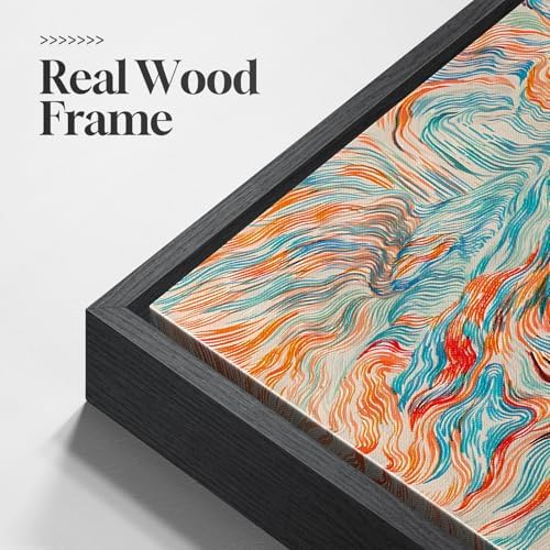 Extra Large Framed Colorful Abstract Wall Art Decor - Image 6
