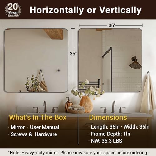 ANDY STAR Brushed Nickel Mirrors - Image 2