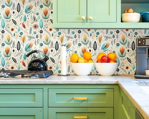 FLFK Boho Wallpaper Peel and Stick Removable Vinyl Wallpaper 16" x 64" - Image 5