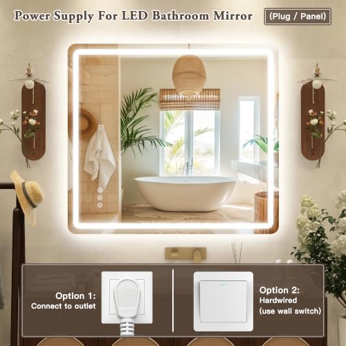 40"x36" LED Bathroom Mirror - Image 6