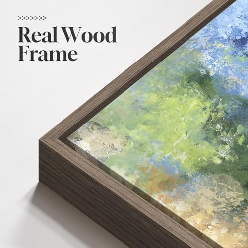 Framed Vertical Forest Path Landscape Wall Art - Image 5