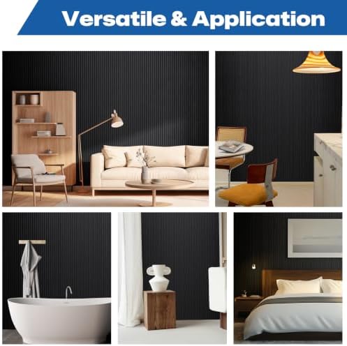 Yuzzy Wood Slat Wall Panel 4 Pack, Soundproof Wall Panels - Image 6