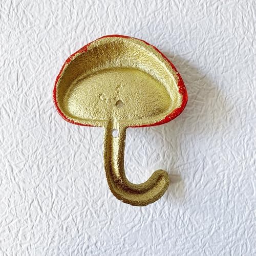 Rustic Mushroom-Shaped Decorative Wall Hook Rack Hangers - Image 6
