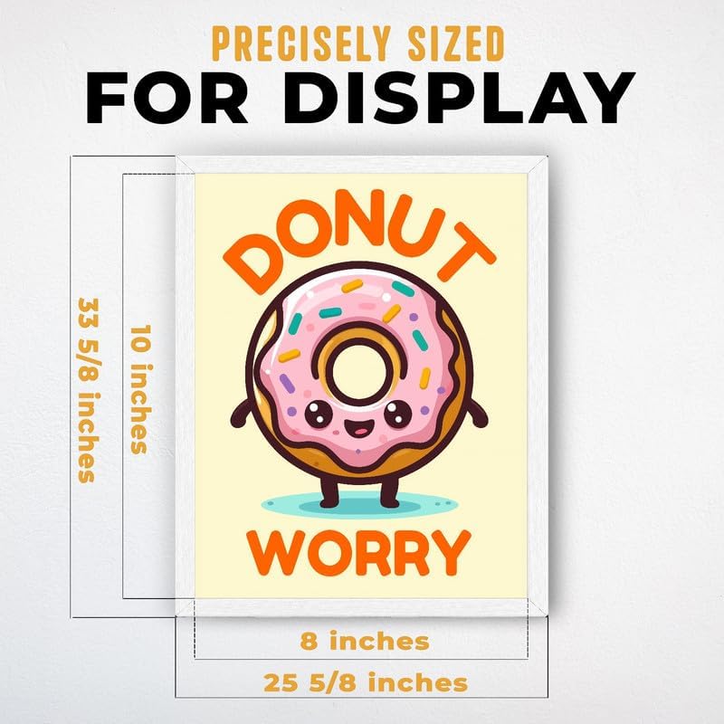 InkFlow Posters Donut Worry Canvas Poster - Image 3