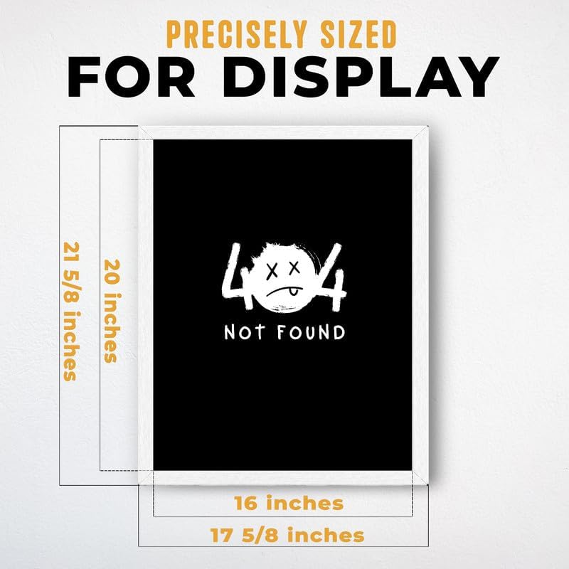 InkFlow Posters Not Found Canvas Poster - Image 3