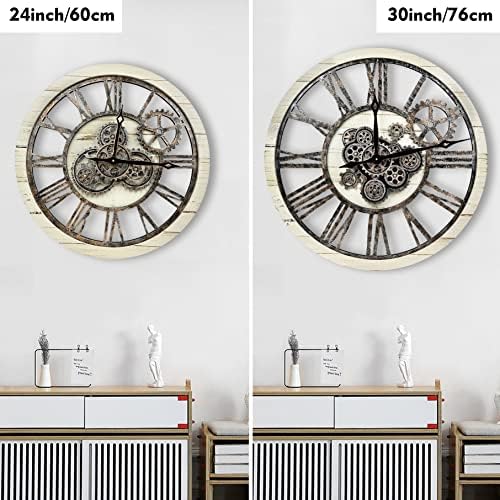 The B-Style Large Wall Clock 30 inch Desert Beige and Bronze - Image 2