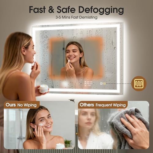 STARLEAD 28"x36" LED Bathroom Mirror - Image 5