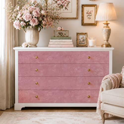VaryStyle Coral Pink Velvet Drawer Liner Self Adhesive Velvet Wallpaper - Image 4