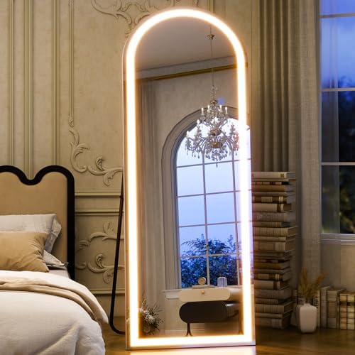 GLSLAND Arched LED Mirror Full Length Standing - Image 2