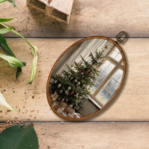 KSDUT Vintage Antique Christmas Tree Oval Wall Art 8.6"x11.4" - Image 4