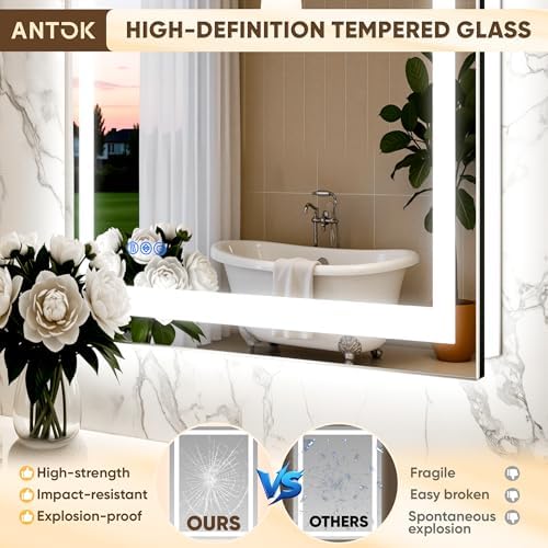 Antok 28x36 LED Bathroom Mirror - Image 5