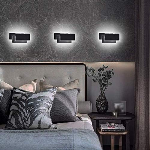 Ralbay 24W Black Wall Sconces Indoor Modern LED Wall Light - Image 4