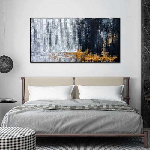 HUBOSKN Abstract Hand Painted Wall Art - Image 4