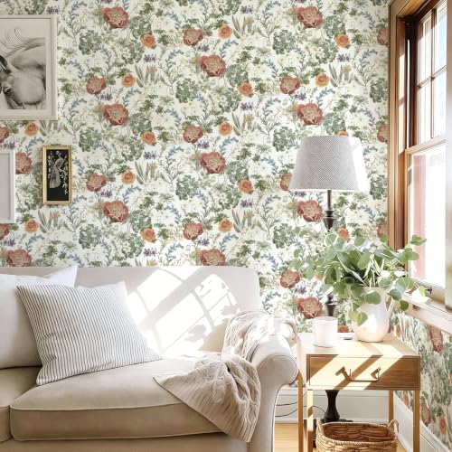 Livebor Vintage Floral Peel and Stick Wallpaper - Image 4