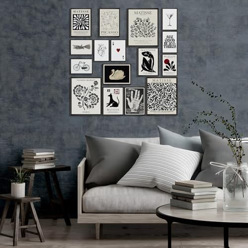 16 Pcs Unframed Black and White Matisse Picasso Art - Image 3