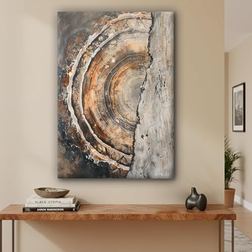 Tree Ring Wall Art Framed, Modern Nature Decor - Image 6