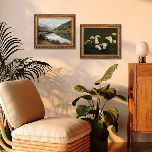 Mynotix Vintage Poster Set of 6, Rustic Eclectic Wall Art, Horse Floral Wall - Image 6