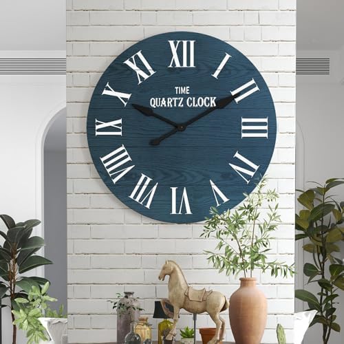 ARTPOWER 35.5” Extra Large Giant Farmhouse Wall Clock by PowerofArtBetterforLife