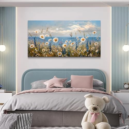 Wapluam Large Canvas Wall Art for Living Room Blue Ocean Wall Decor For Bedroom - Image 6