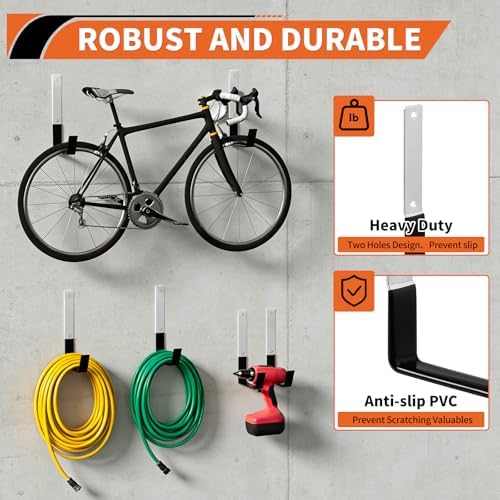 GeeWatom Heavy Duty Steel Garage Hooks, Garage Storage Utility Hooks, Anti-Slip - Image 3