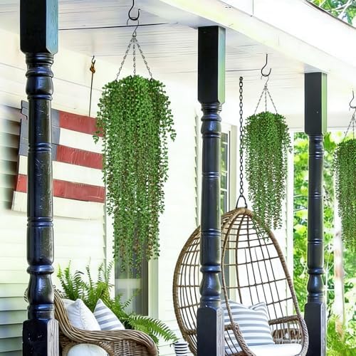 Waipfaru 4Pcs Artificial Hanging Plants - Image 7