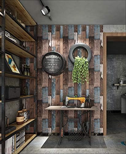 Livelynine Shiplap Peel and Stick Barnwood Wallpaper - Image 3
