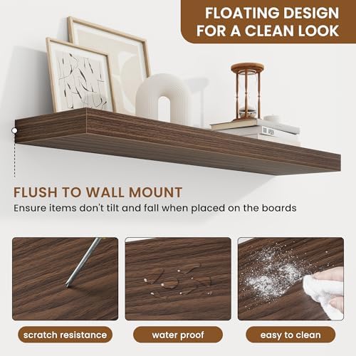 Floating Shelves for Wall, Wall Mounted Wood Shelves - Image 5