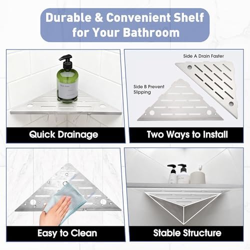Shower Corner Shelf, Grout in Bathroom Shower Shelf - Image 6