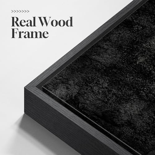 Extra Large Framed Black Abstract Wall Art Decor - Image 5