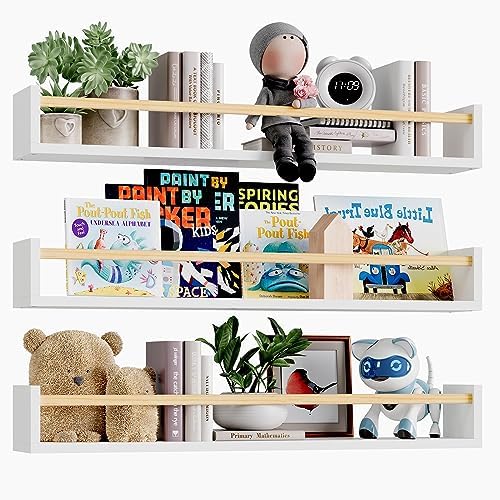 Fixwal Floating Nursery Book Shelves by Fixwal