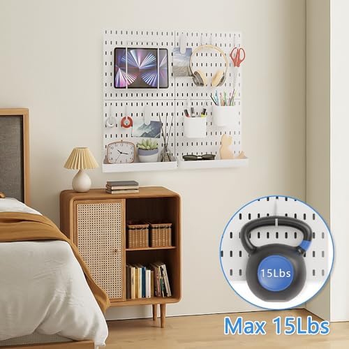Plastic 15pcs Pegboard Wall Organizer Kit - Image 7
