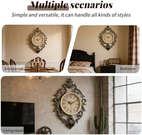 SIN&MI Vintage Retro Wall Clock - Image 5