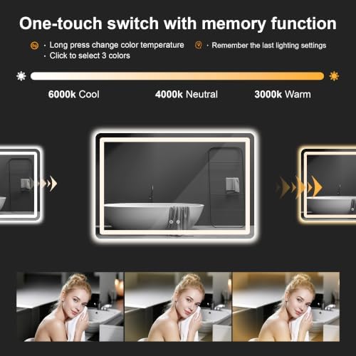 TRAHOME LED Bathroom Vanity Mirror - Image 4